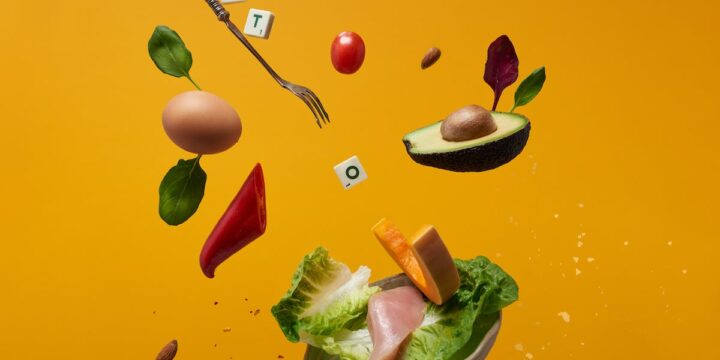 Vegetable Salad on White Ceramic Plate