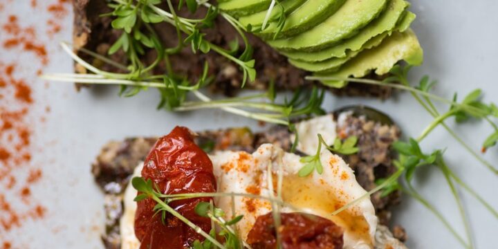 breakfast, avocado, food